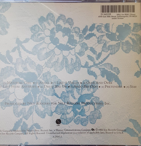 Madonna : Like A Virgin (CD, Album, Club, RE)