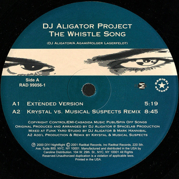 DJ Aligator Project : The Whistle Song (12")