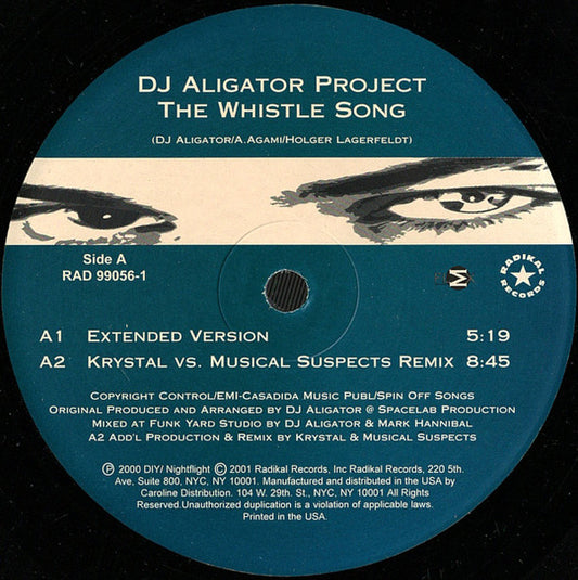 DJ Aligator Project : The Whistle Song (12")