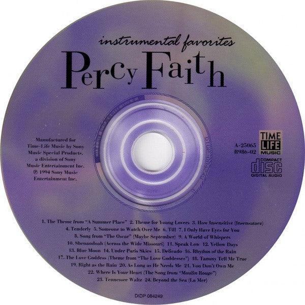 Percy Faith : Instrumental Favorites (CD, Comp)