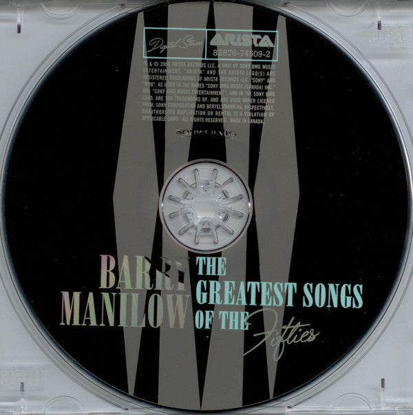Barry Manilow : The Greatest Songs Of The Fifties (CD, Album)