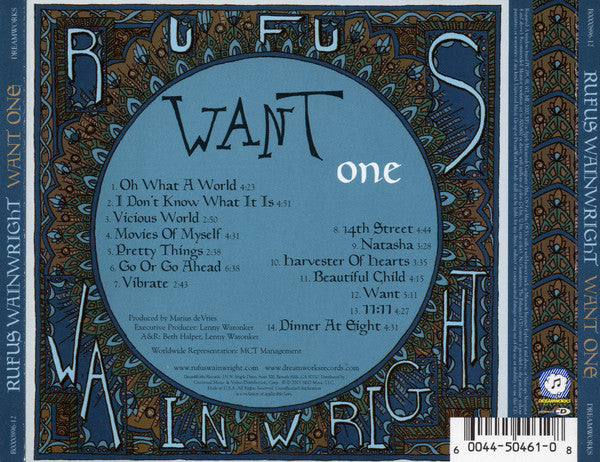 Rufus Wainwright : Want One (CD, Album, Enh, RE)
