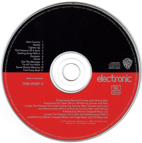 Electronic : Electronic (CD, Album)