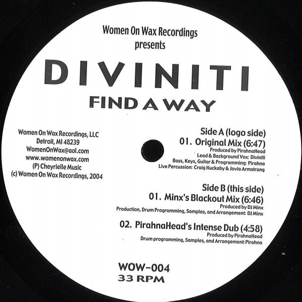 Diviniti : Find A Way (12")