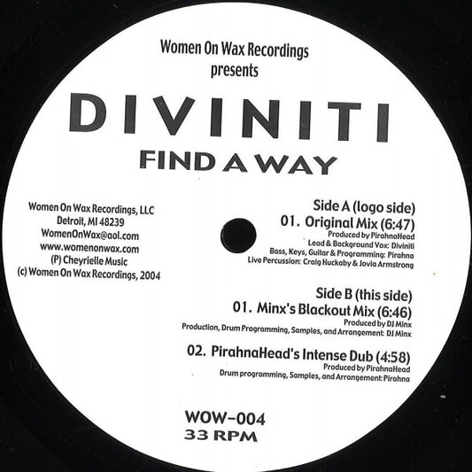 Diviniti : Find A Way (12")