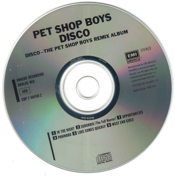 Pet Shop Boys : Disco (CD, Comp, RE)
