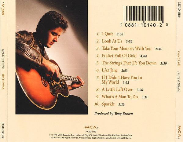 Vince Gill : Pocket Full Of Gold (CD, Album)