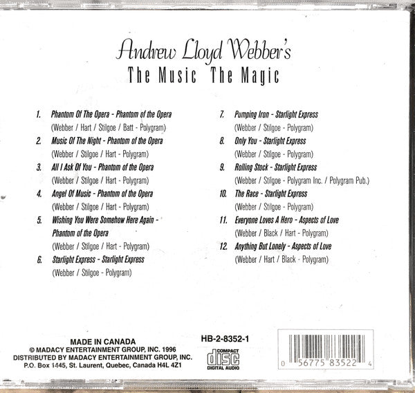 Andrew Lloyd Webber : The Music The Magic (4xCD, Comp)