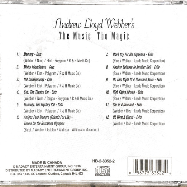 Andrew Lloyd Webber : The Music The Magic (4xCD, Comp)