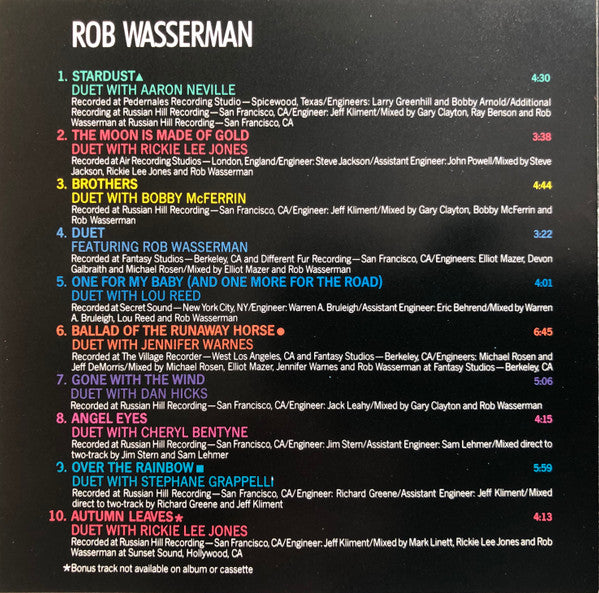 Rob Wasserman : Duets (CD, Album)