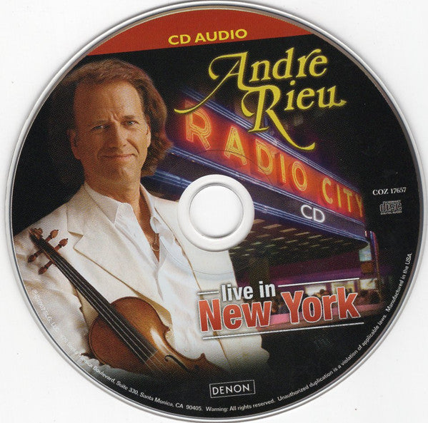 André Rieu : Radio City Music Hall - Live In New York (CD, Album, Comp)