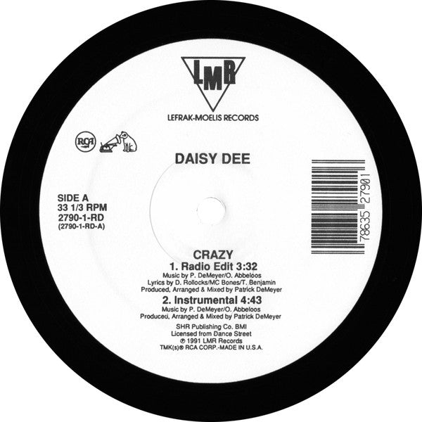 Daisy Dee : Crazy (12", Single)
