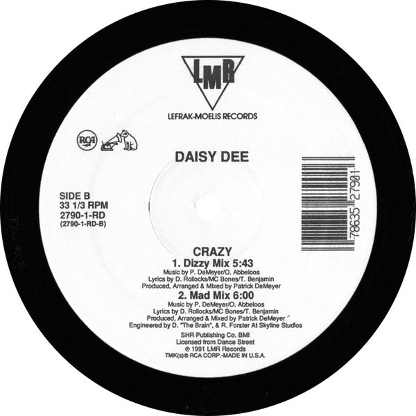Daisy Dee : Crazy (12", Single)