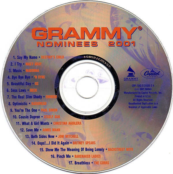 Various : Grammy Nominees 2001 (CD, Comp)