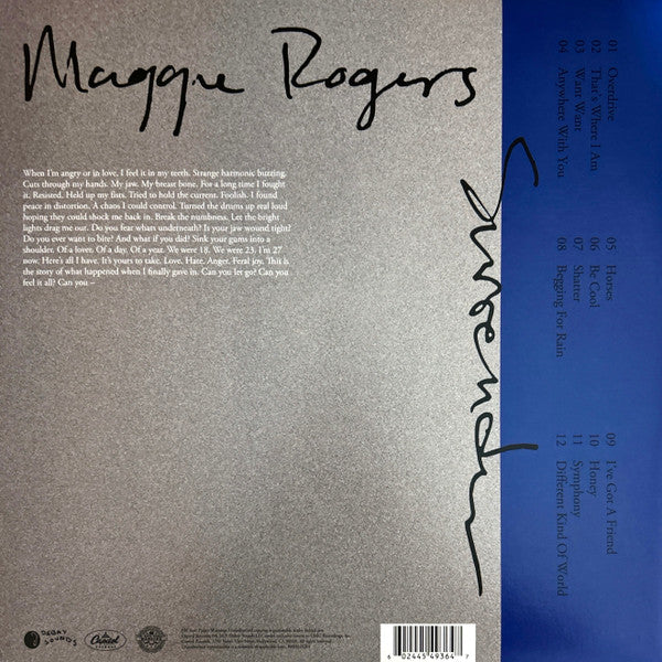 Maggie Rogers : Surrender (LP, Album, Ltd, Blu)