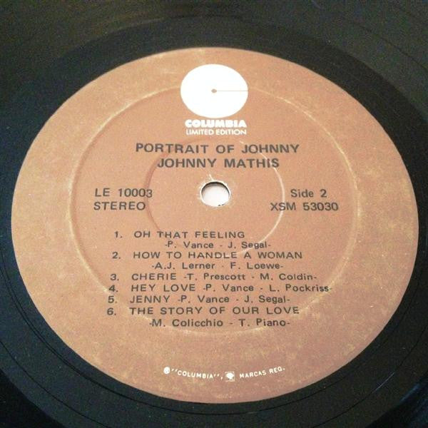 Johnny Mathis : Portrait Of Johnny (LP, Comp, RE)