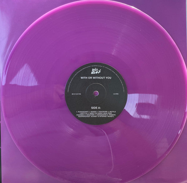 Dro Kenji : With Or Without You (LP, Album, Pur)
