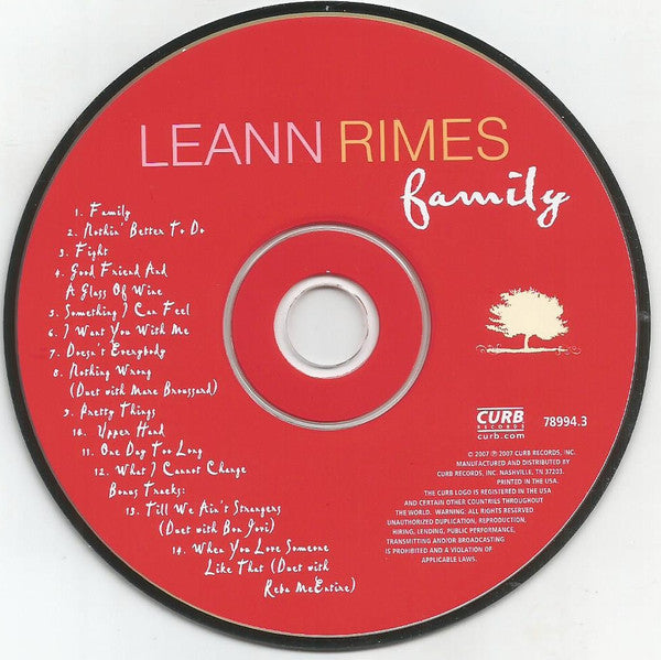 LeAnn Rimes : Family (CD, Album)