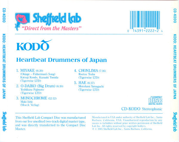 Buy Kodō : Heartbeat Drummers Of Japan (CD, Album) Online for a
