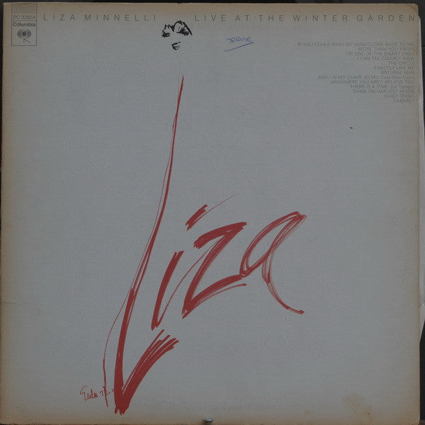 Liza Minnelli : Live At The Winter Garden (LP, Album)