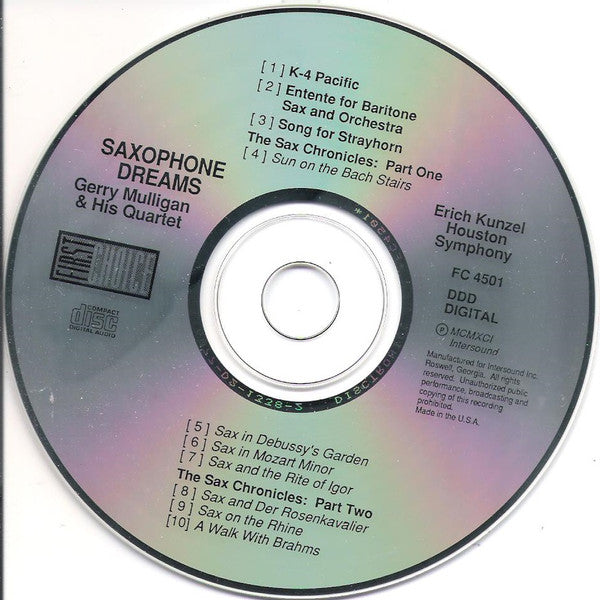 Gerry Mulligan, Erich Kunzel, Houston Symphony* : Saxophone Dreams (CD, Album)