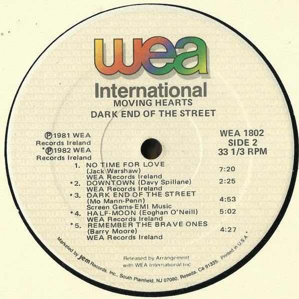 Moving Hearts : Dark End Of The Street (LP, Comp)