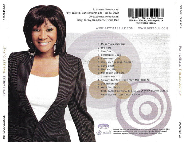 Patti LaBelle : Timeless Journey (CD, Album, Club)