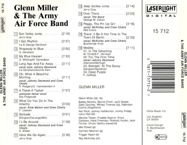 Glenn Miller And The Army Air Force Band : Glenn Miller And The Army Air Force Band (CD, Comp, Mono)
