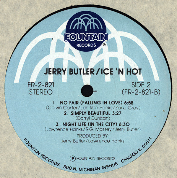 Jerry Butler : Ice 'n Hot (LP, Album)