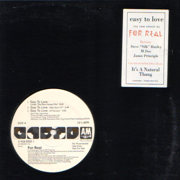 For Real : Easy To Love (12", Promo)