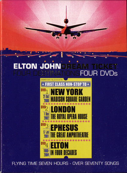 Elton John : Dream Ticket: Four Destinations (4xDVD-V, Comp, Copy Prot., Multichannel, NTSC + Bo)