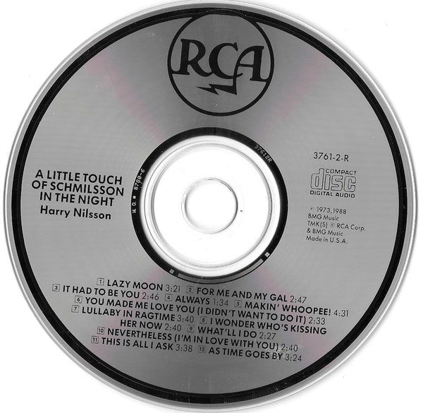 Nilsson* : A Little Touch Of Schmilsson In The Night (CD, RE, RM)