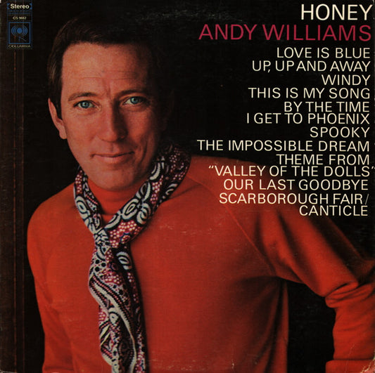 Andy Williams : Honey (LP, Album, San)
