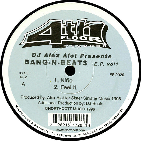 DJ Alex Alot* : Bang-N-Beats E.P. Vol 1 (12", EP)