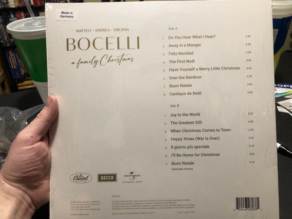 Andrea* • Matteo* • Virginia Bocelli : A Family Christmas (LP, Album, Blu)