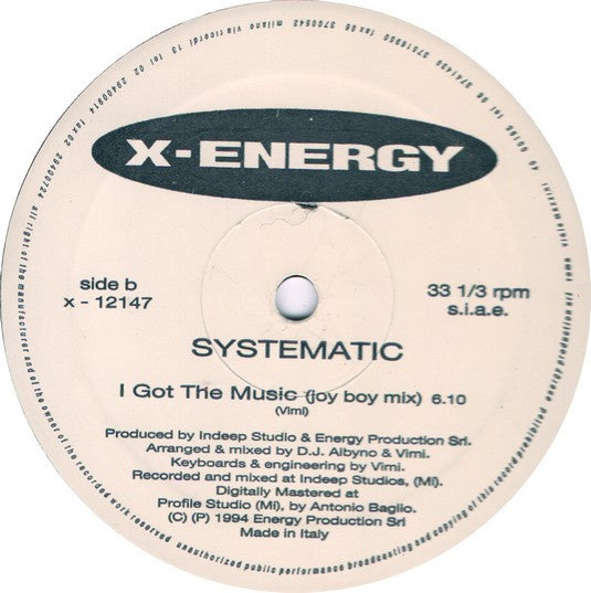 Systematic : I Got The Music (12")