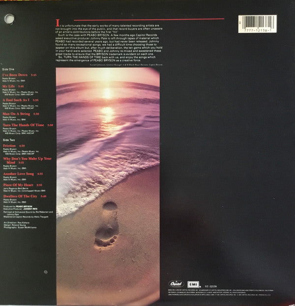 Peabo Bryson : Turn The Hands Of Time (LP, Album, Win)