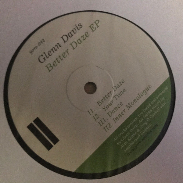 Glenn Davis (18) : Better Daze (12", Maxi)