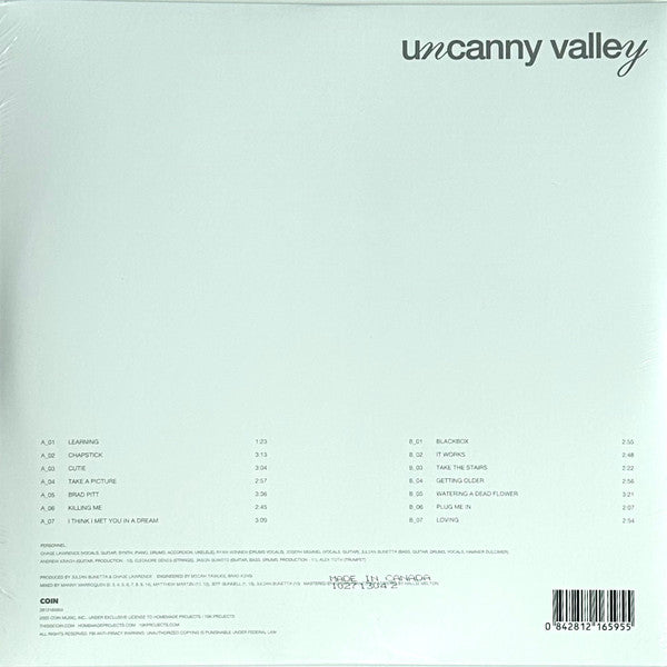 Coin (7) : Uncanny Valley (LP, Album, Ltd, Red)