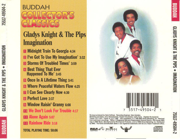 Gladys Knight & The Pips* : Imagination (CD, Album, RE, RM)