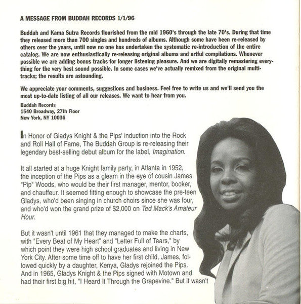 Gladys Knight & The Pips* : Imagination (CD, Album, RE, RM)