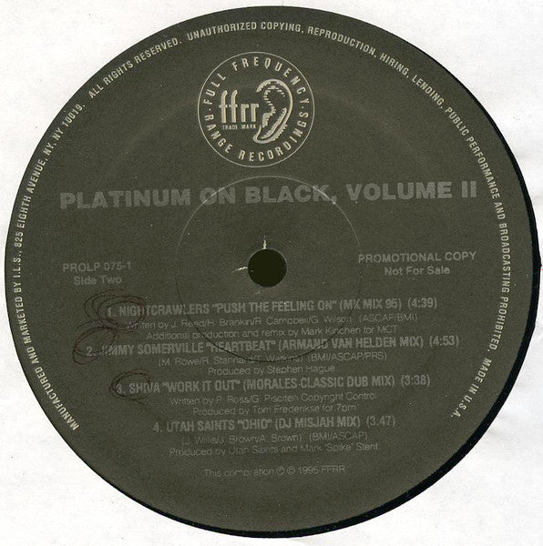 Various : Platinum On Black, Volume II (2xLP, Comp, Promo)