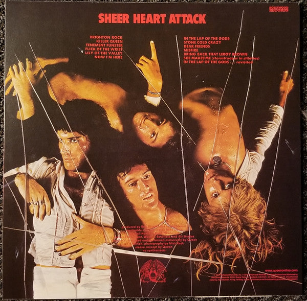 Queen : Sheer Heart Attack  (LP, Album, RE, Red)