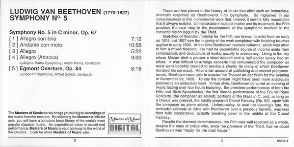 Beethoven* : Symphony No. 5 In C Minor • Egmont Overture (CD)