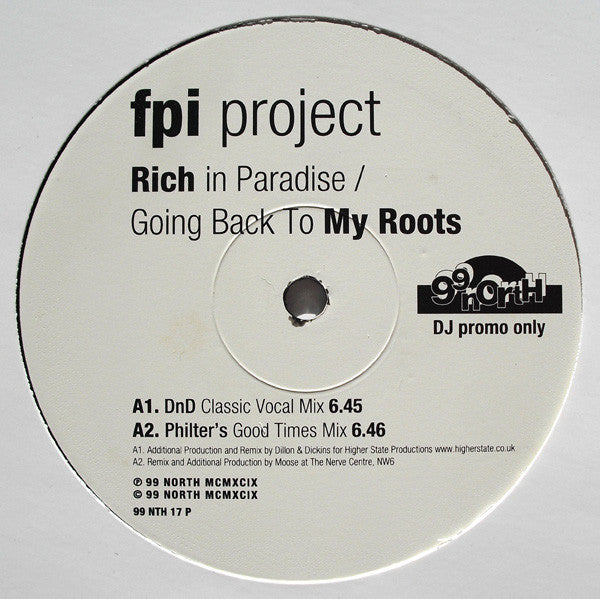 FPI Project : Rich In Paradise / Going Back To My Roots (2x12")
