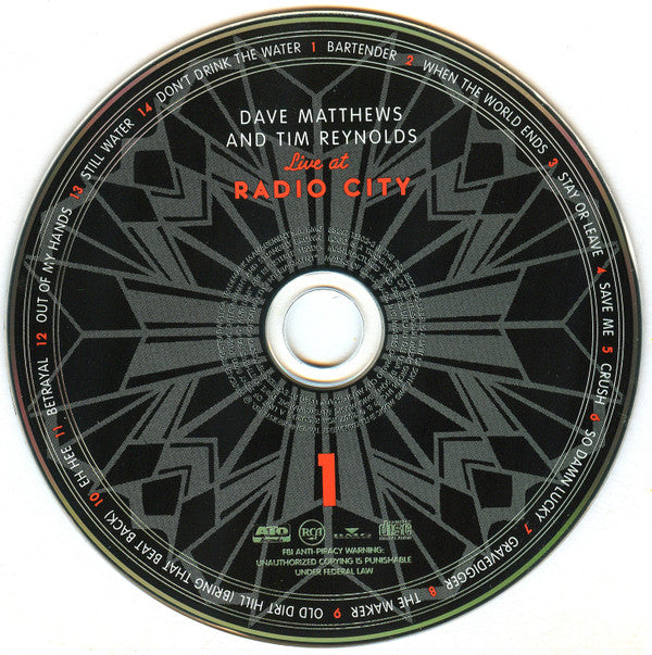 Dave Matthews & Tim Reynolds : Live At Radio City (2xCD, Album)