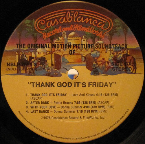 Various : Thank God It's Friday (The Original Motion Picture Soundtrack) (2xLP, Album, Als + 12", S/Sided, Single)