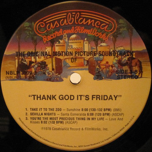 Various : Thank God It's Friday (The Original Motion Picture Soundtrack) (2xLP, Album, Als + 12", S/Sided, Single)