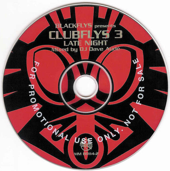 Dave Audé : Black Flys Presents Club Flys 3: Late Night (CD, Comp, Mixed, Promo)