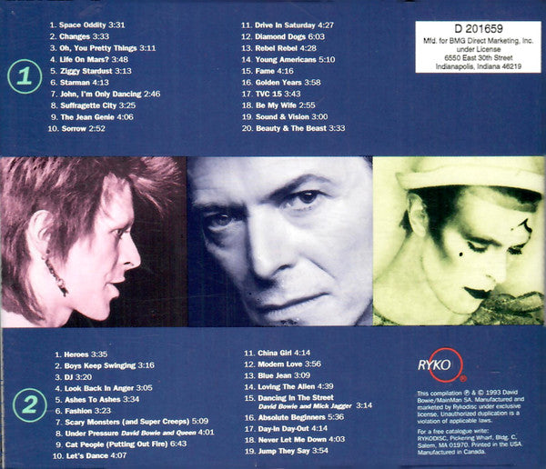 Bowie* : The Singles 1969 To 1993 (Featuring His Greatest Hits) (2xCD, Comp, Club, RE, PMD)